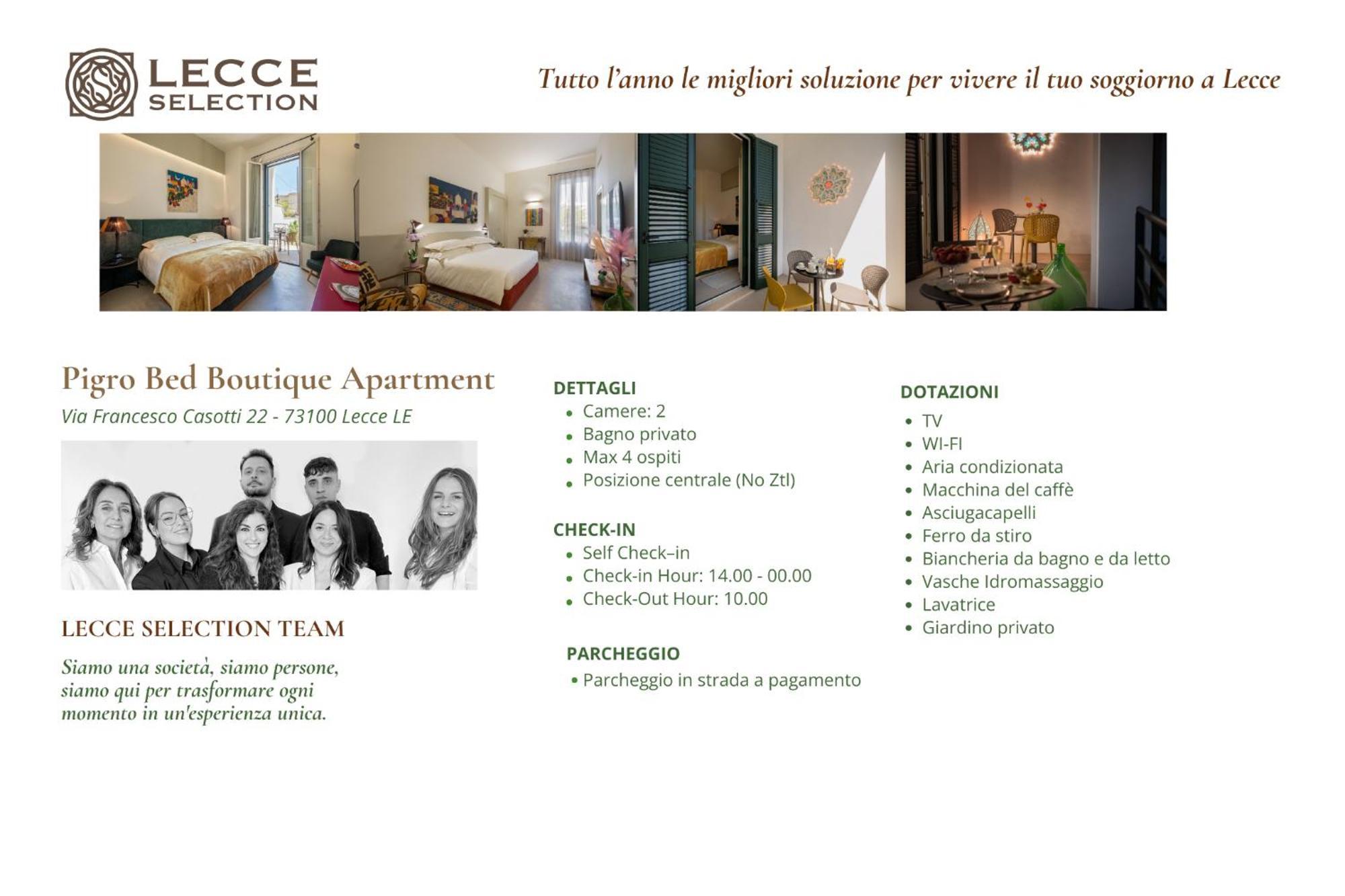 Pigro Bed - Boutique Apartment & Garden By Lecce Selection Экстерьер фото